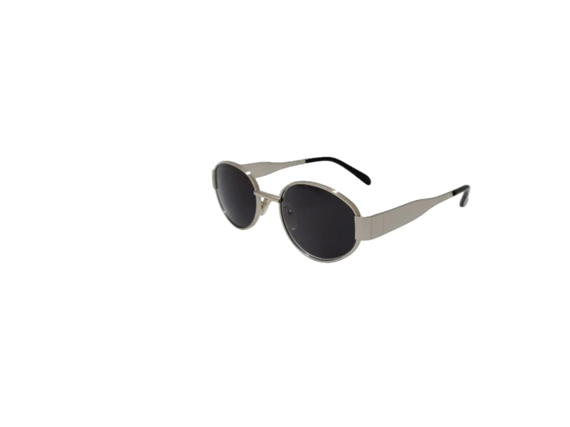 BLACK OVAL SUNGLASSES