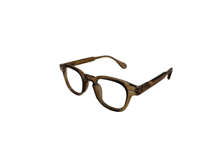 ROUND PENTO EYEGLASSES (Brown)